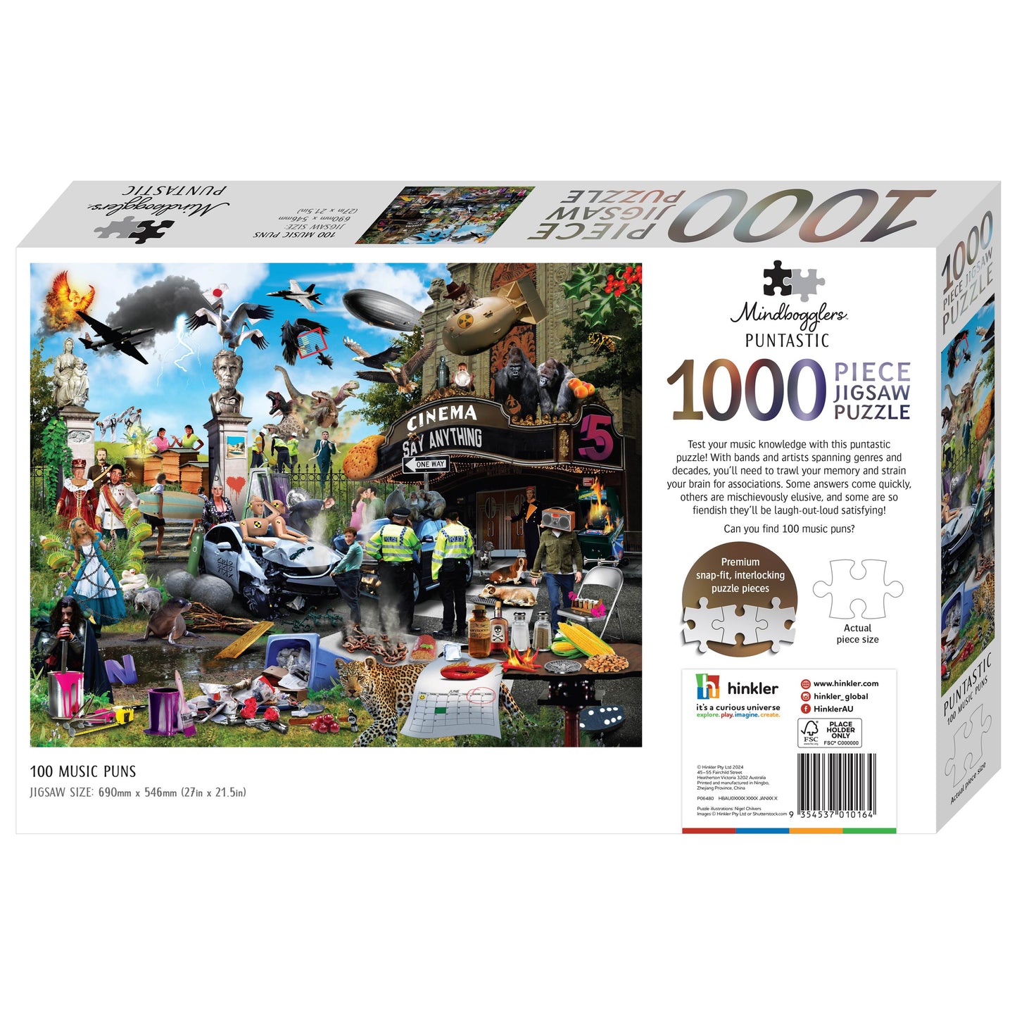 Mindbogglers Puntastic 100 Music Puns Puzzle of 1000 pieces