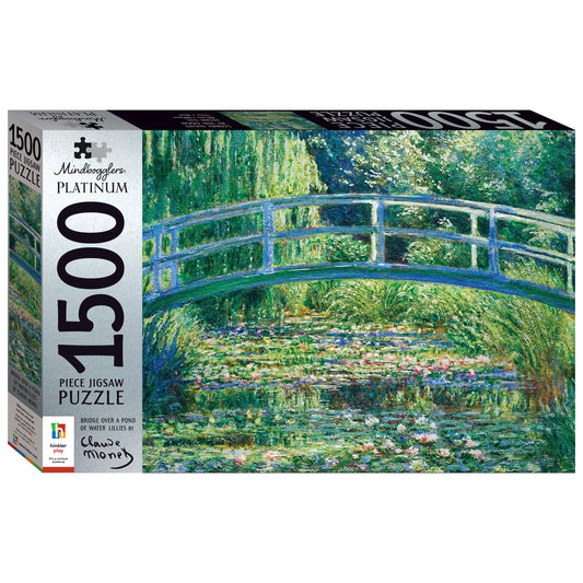 Mindbogglers Platinum: Bridge Over a Pond of Water Lilies Puzzle of 1500pieces