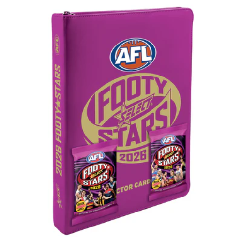 AFL Footy Stars 2026 Vinyl Album + 2 Packs