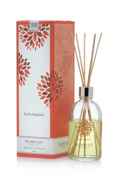 Bramble Bay Signature Collection - Basil & Mandarin 180mL Fragrance Diffuser