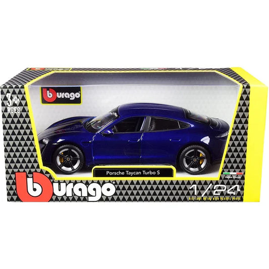 Bburago Porsche Taycan Turbo S 1:24 Scale Diecast Model Car