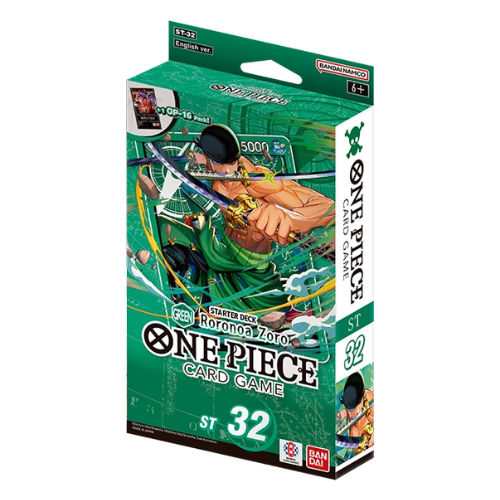 One Piece Card Game: Starter Deck  – GREEN Roronoa Zoro- [ST-32]