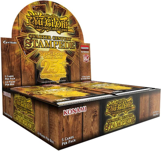 YU-GI-OH! TCG Quarter Century Stampede Collection 5 x card Booster Box