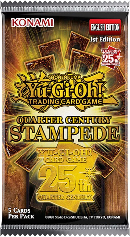 YU-GI-OH! TCG Quarter Century Stampede Collection 5 x card Booster
