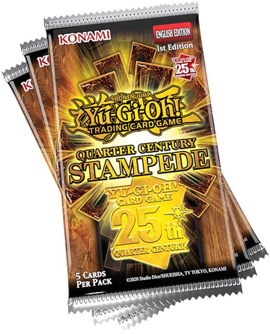 YU-GI-OH! TCG Quarter Century Stampede Collection 3-Booster Tuck Box