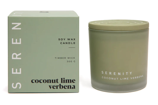 COCONUT LIME VERBENA COLOUR FROST 300G CANDLE