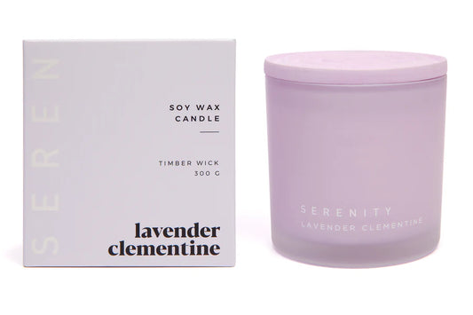 LAVENDER CLEMENTINE COLOUR FROST 300G CANDLE