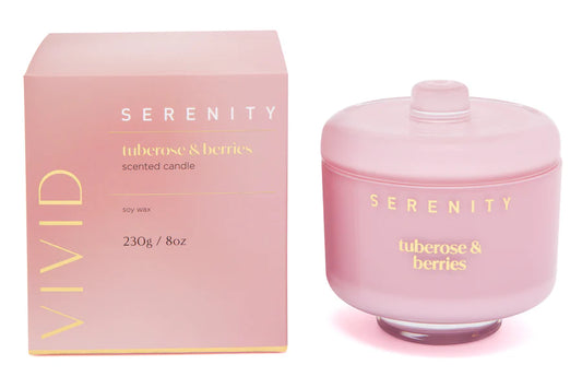 Serenity Tuberose & Berries 230gm Candle