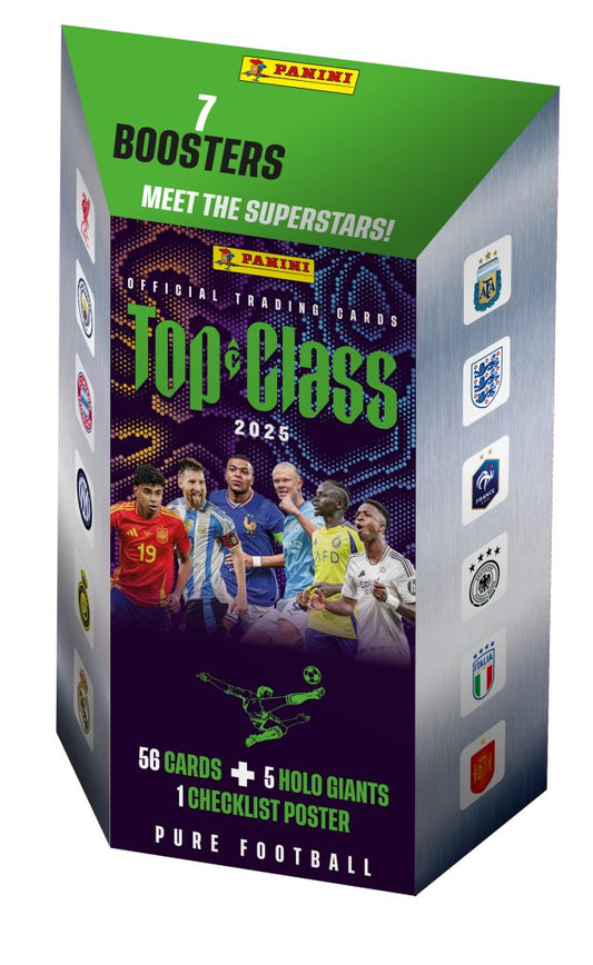 PANINI Top Class Soccer 2025 Trading Cards - Blaster Box