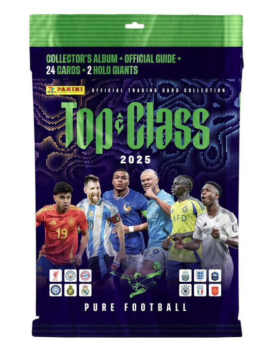 PANINI Top Class Soccer 2025 Trading Cards - Starter Pack
