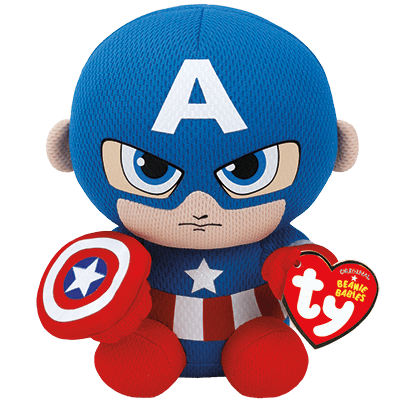 CAPTAIN AMERICA REGULAR TY BEANIE BABIES