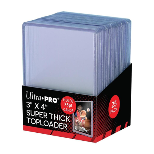 ULTRA PRO Toploader - 3 x 4 Thick 75pt Clear 25ct
