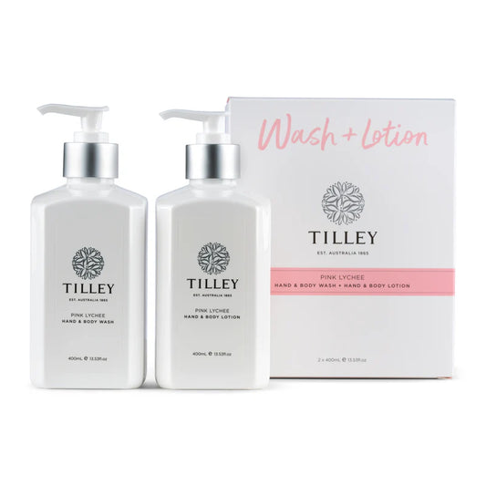 PINK LYCHEE BODY WASH & LOTION TWIN PACK 2 X 400ML