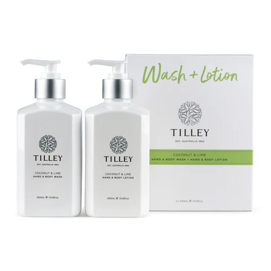 COCONUT & LIME BODY WASH & LOTION TWIN PACK 2 X 400ML