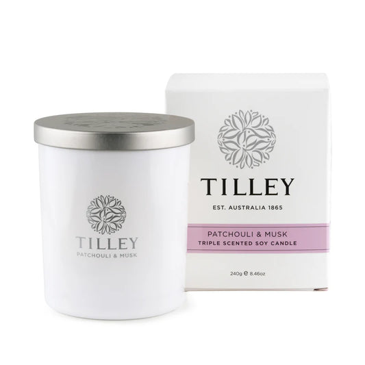 Patchouli & Musk Candle 240gm Tilley