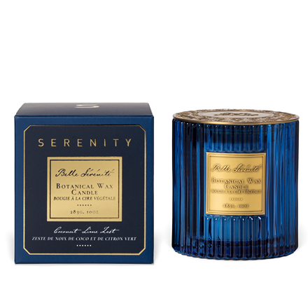 Belle Serenite Botanical Wax Candle- Coconut Lime Zest