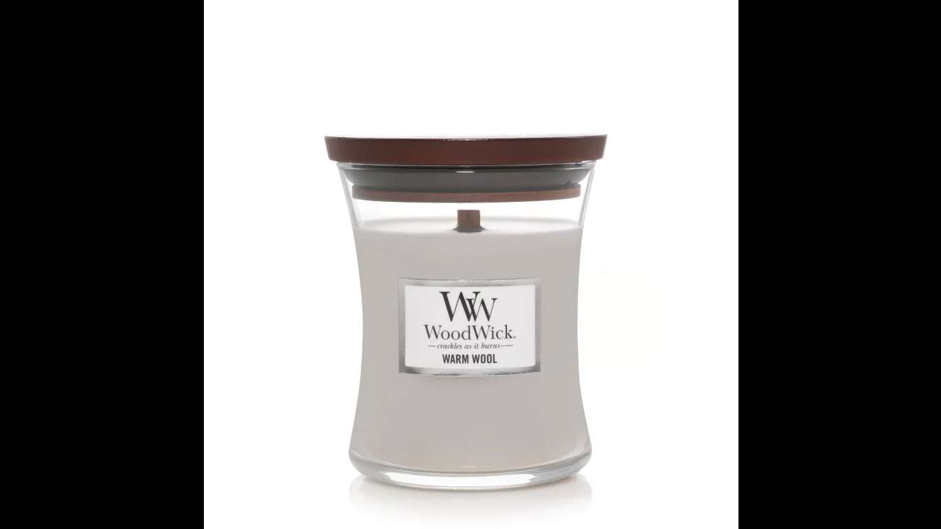 WoodWick Warm Wool Medium Candle