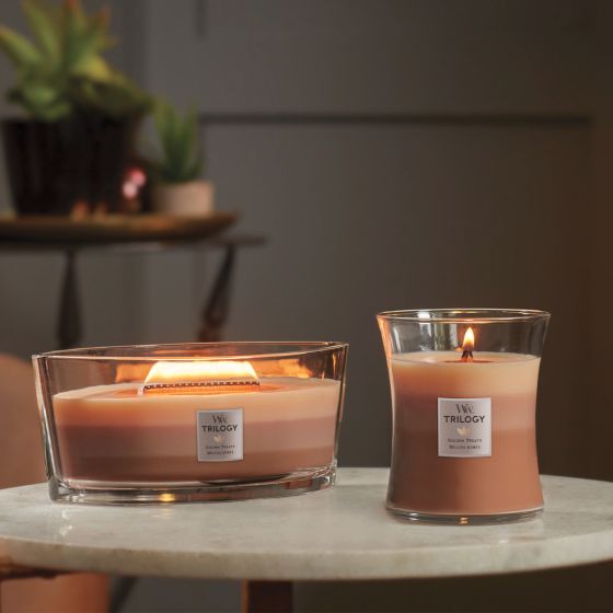 WoodWick Golden Treats Trilogy Medium Candle