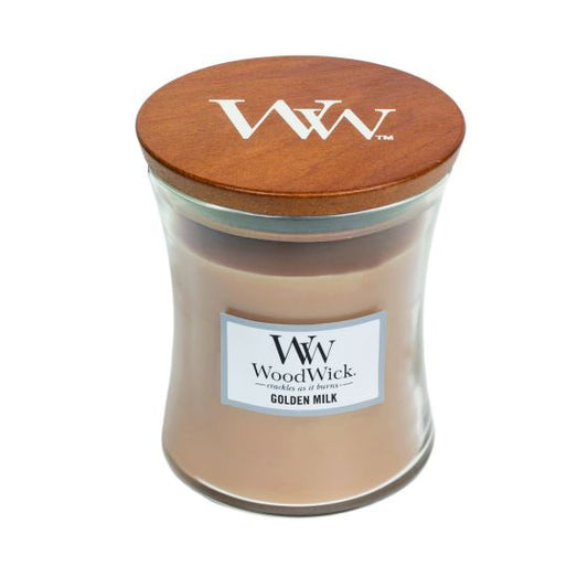 WoodWick Golden Milk Medium Candle